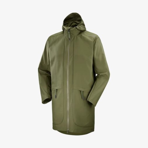 Olive Salomon Outlife Long Packable Women's Windbreaker | PH 73528M